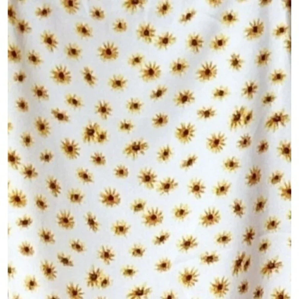 WeWoreWhat Mini Slip Skirt Ditsy Daisies Ivory Skirt Mini Size Small